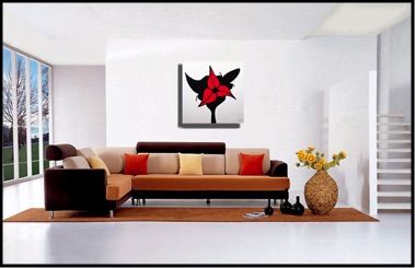Zarum-Art-Painting-3 lips-Lip-Series-Living-Room